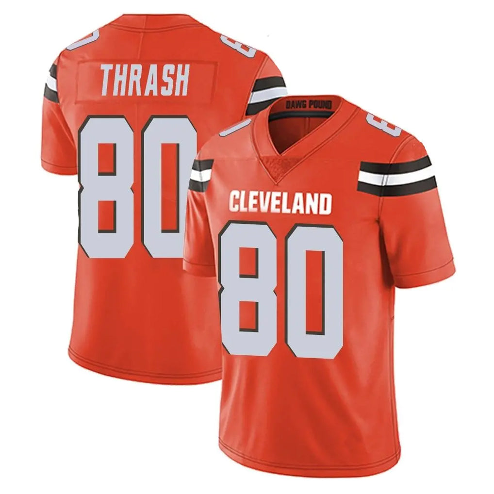 C.Browns #80 Jamari Thrash Player Orange Alternate Vapor Untouchable Limited Home Game Ldoa Stitched Jerseys