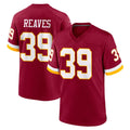 W.Commanders #39 Jeremy Reaves Player Burgundy Game Home Ldoa Stitched Jerseys