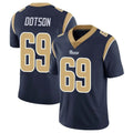 LA.Rams #69 Kevin Dotson Player Navy Limited Vapor Untouchable Home Game Ldoa Stitched Jerseys