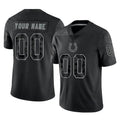 Custom IN.Colts Black Reflective Limited Game Any Name & Numbers Ldoa Stitched Jerseys