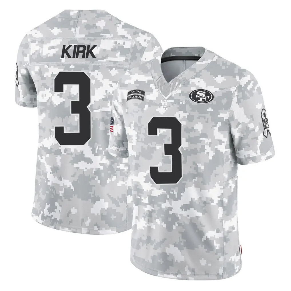 SF.49ers #3 Christian Kirk Player Arctic Camo Limited Salute To Service Home Game Ldoa Stitched Jerseys