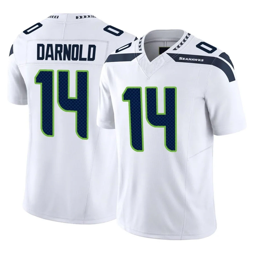 S.Seahawks #14 Sam Darnold Player White Limited Vapor F.U.S.E. Home Game Ldoa Stitched Jerseys