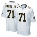 NO.Saints #71 Kelvin Banks Jr. Player White Home Game Ldoa Stitched Jerseys