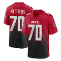 A.Falcons #70 Jake Matthews Player Red Home Game Ldoa Stitched Jerseys