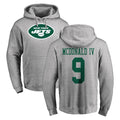 NY.Jets #9 Will McDonald IV Player Gray LOGO Pullover Hoodies Limited Game Ldoa Stitched Jerseys