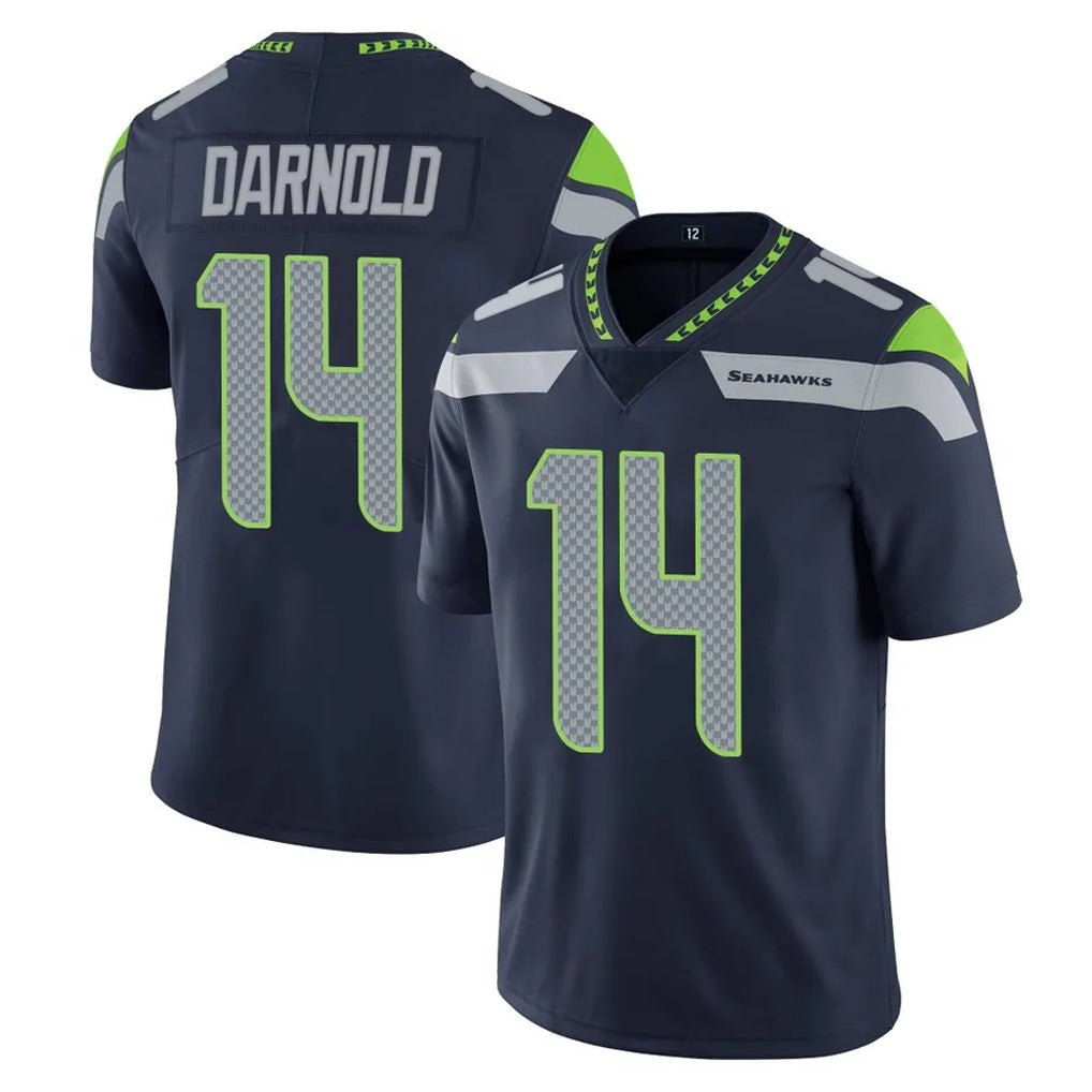 S.Seahawks #14 Sam Darnold Player Navy Limited Vapor Untouchable Home Game Ldoa Stitched Jerseys
