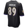 B.Ravens #89 Mark Andrews Player Black Replica Game Ldoa Stitched Jerseys