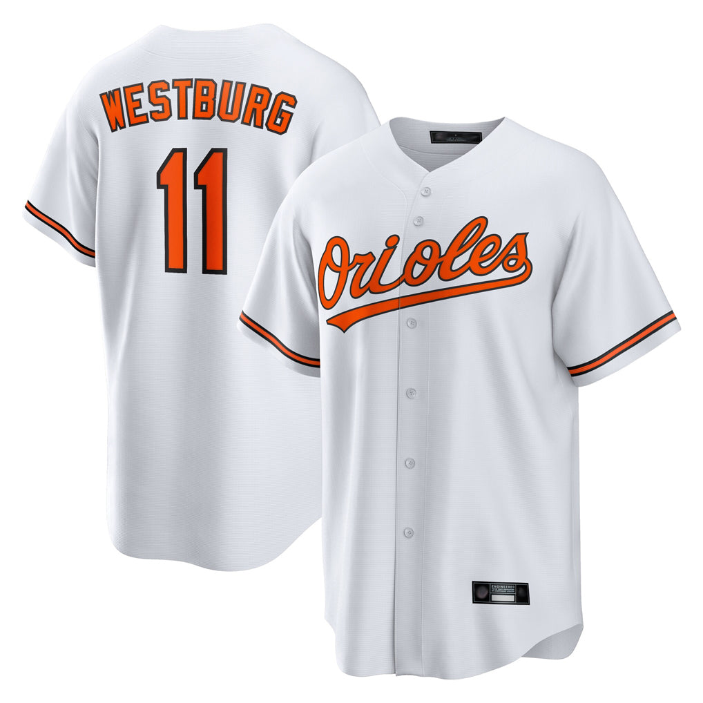 B.Orioles #11 Jordan Westburg Player White Home Game Ldoa Stitched Jerseys