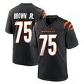 C.Bengals #75 Orlando Brown Jr. Player Black Home Game Ldoa Stitched Jerseys