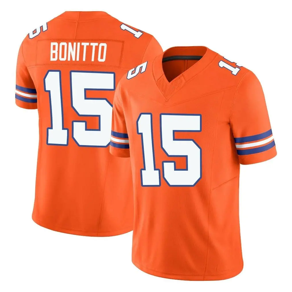 D.Broncos #15 Nik Bonitto Player Orange Limited Alternate Vapor F.U.S.E. Throwback Game Ldoa Stitched Jerseys