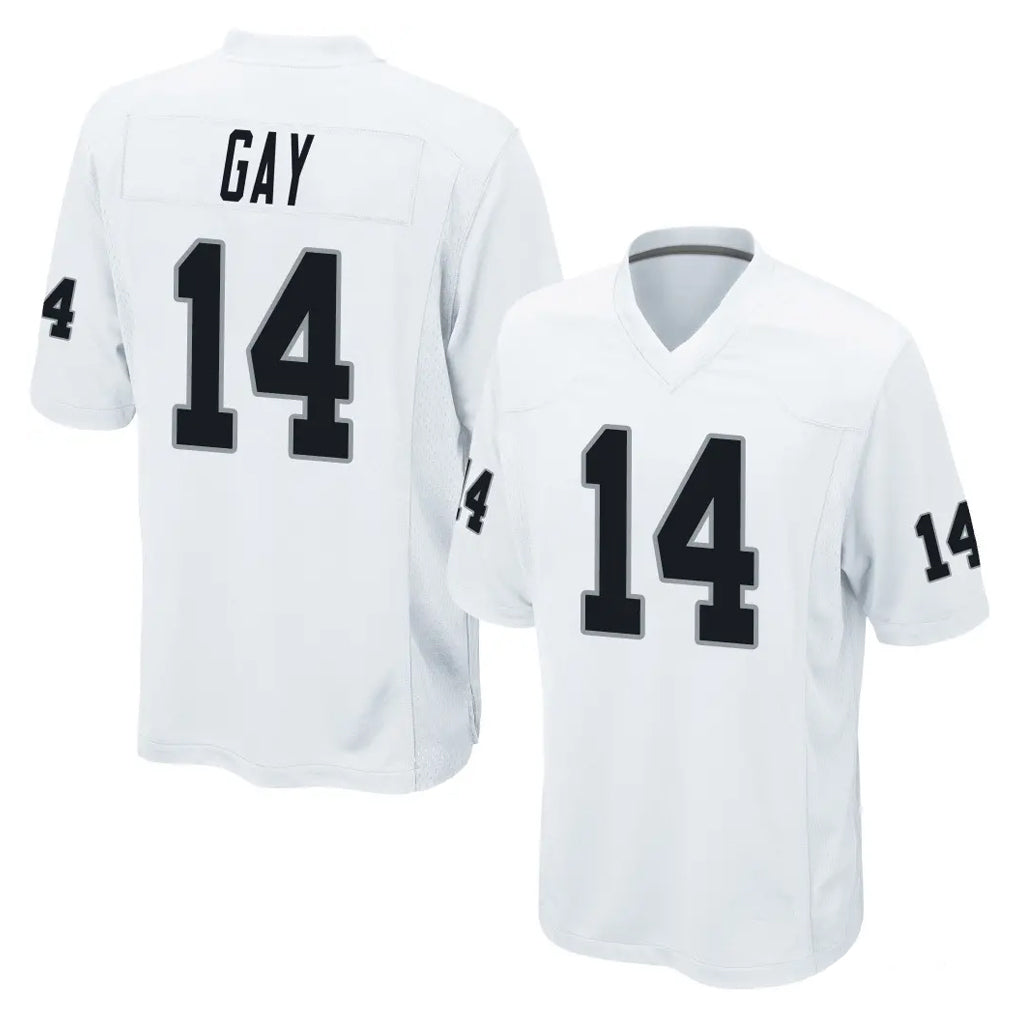 LV.Raiders #14 Matt Gay Player White Home Game Ldoa Stitched Jerseys