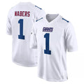 NY.Giants #1 Malik Nabers Player White Fashion Limited Home Game Ldoa Stitched Jerseys
