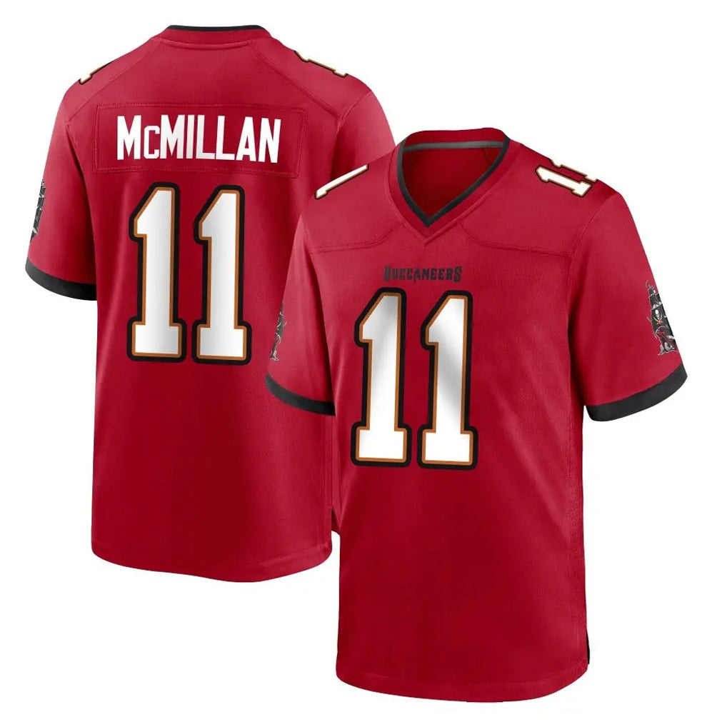 TB.Buccaneers #11 Jalen McMillan Player Red Home Game Ldoa Stitched Jerseys