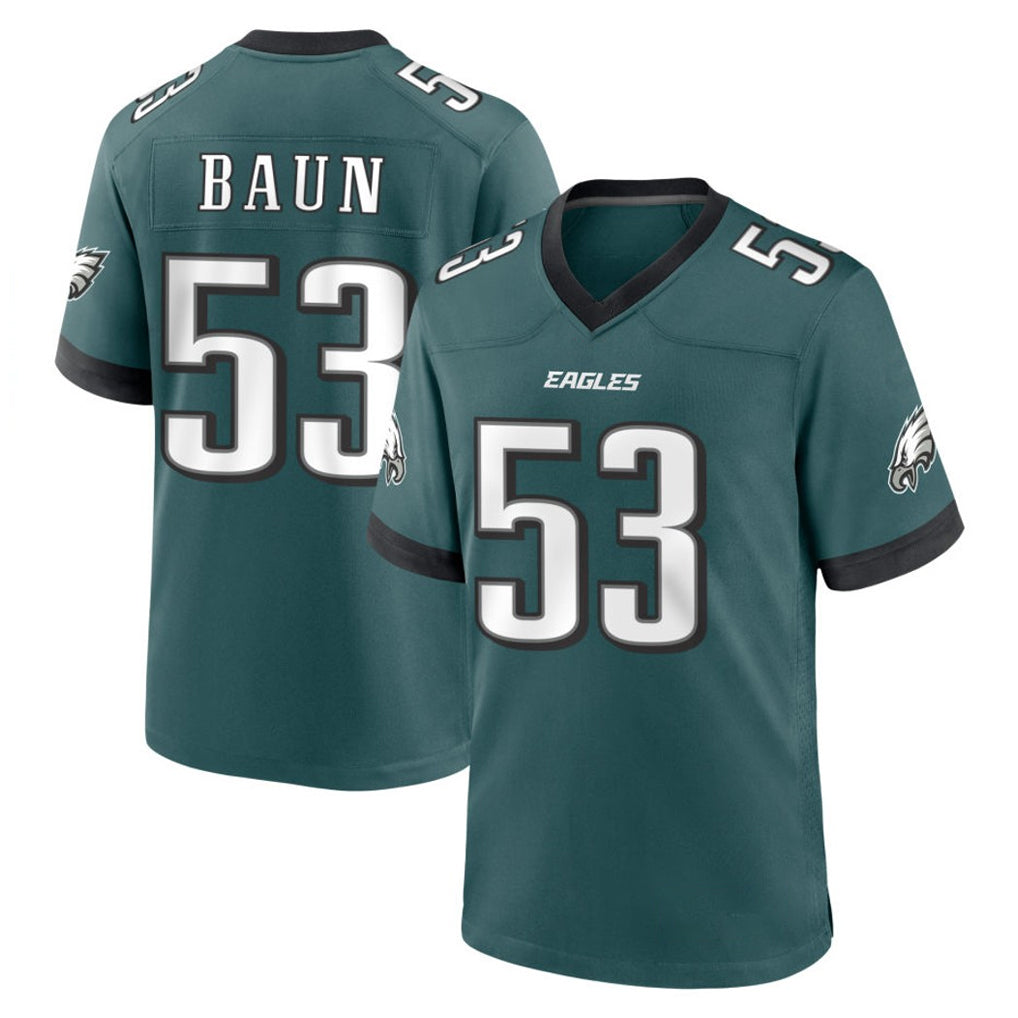 P.Eagles #53 Zack Baun Player Green Home Game Ldoa Stitched Jerseys