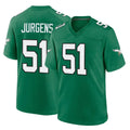 P.Eagles #51 Cam Jurgens Player Green Kelly Alternate Home Game Ldoa Stitched Jerseys