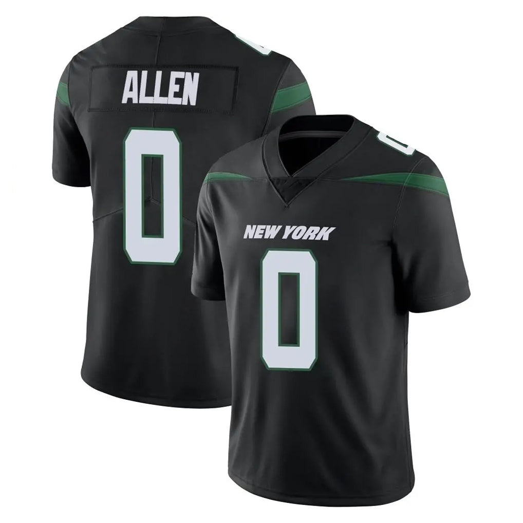 NY.Jets #0 Braelon Allen Player Stealth Black Limited Vapor Home Game Ldoa Stitched Jerseys