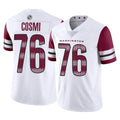 W.Commanders #76 Sam Cosmi Player White Limited Vapor Home Game Ldoa Stitched Jerseys