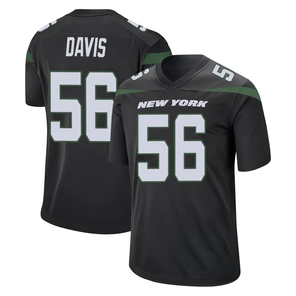 NY.Jets #56 Demario Davis Player Stealth Black Home Game Ldoa Stitched Jerseys