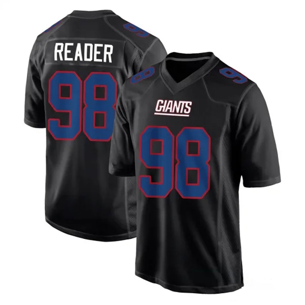 NY.Giants #98 DJ Reader Player Carbon Fashion Limited Home Game Ldoa Stitched Jerseys