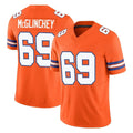 D.Broncos #69 Mike McGlinchey Player Orange Limited Alternate Vapor F.U.S.E. Throwback Game Ldoa Stitched Jerseys