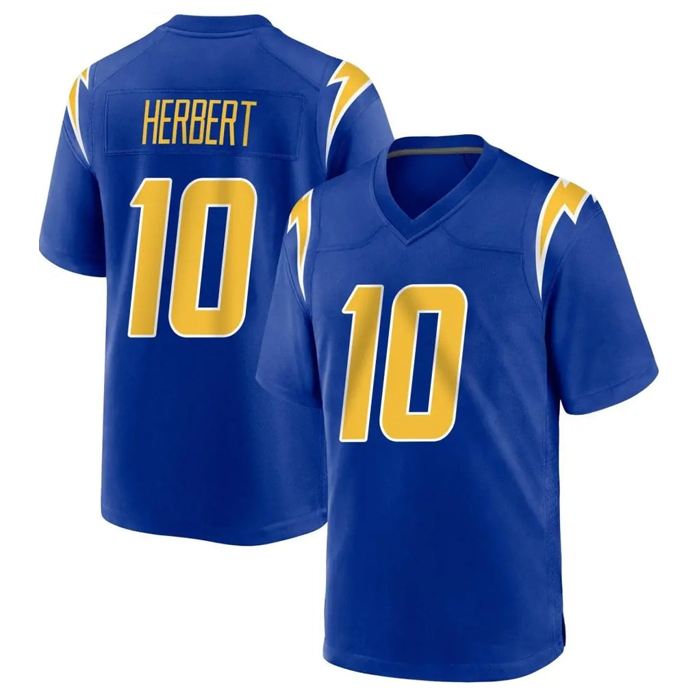 LA.Chargers #10 Justin Herbert Player Royal Home Game Ldoa Stitched Jerseys