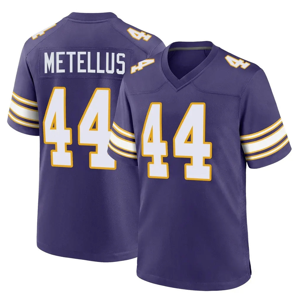 M.Vikings #44 Josh Metellus Player Purple Classic Home Game Ldoa Stitched Jerseys