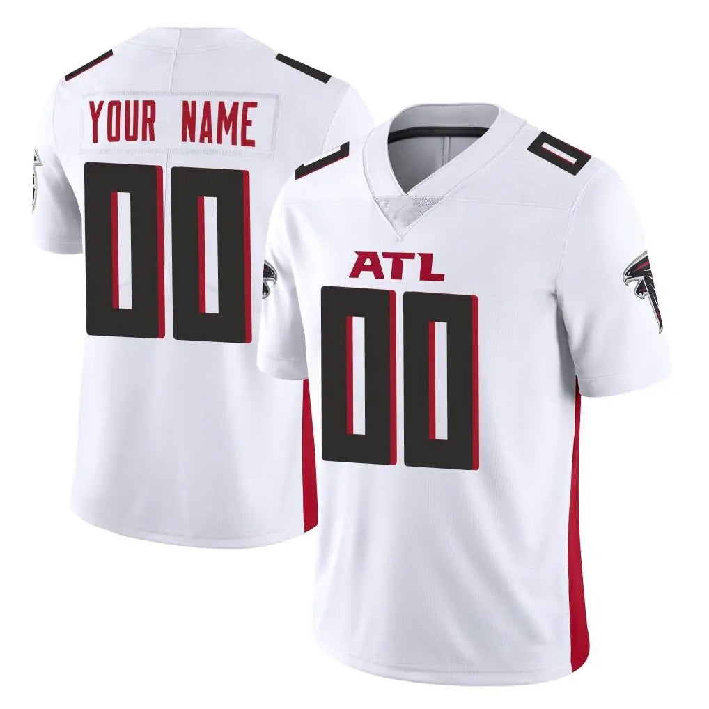 Custom A.Falcons White Vapor Untouchable Limited Home Game Any Name & Numbers Ldoa Stitched Jerseys