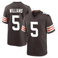 C.Browns #5 Quincy Williams Player Brown Home Game Ldoa Stitched Jerseys