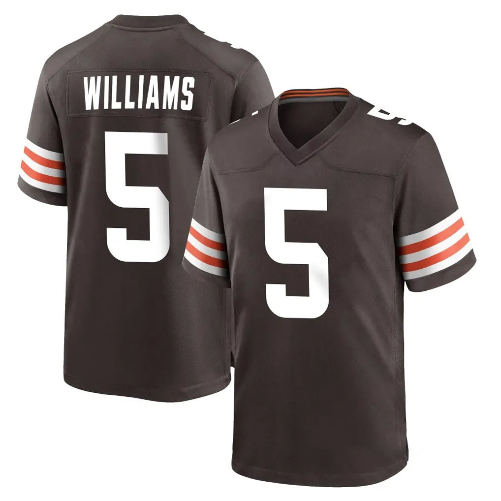 C.Browns #5 Quincy Williams Player Brown Home Game Ldoa Stitched Jerseys