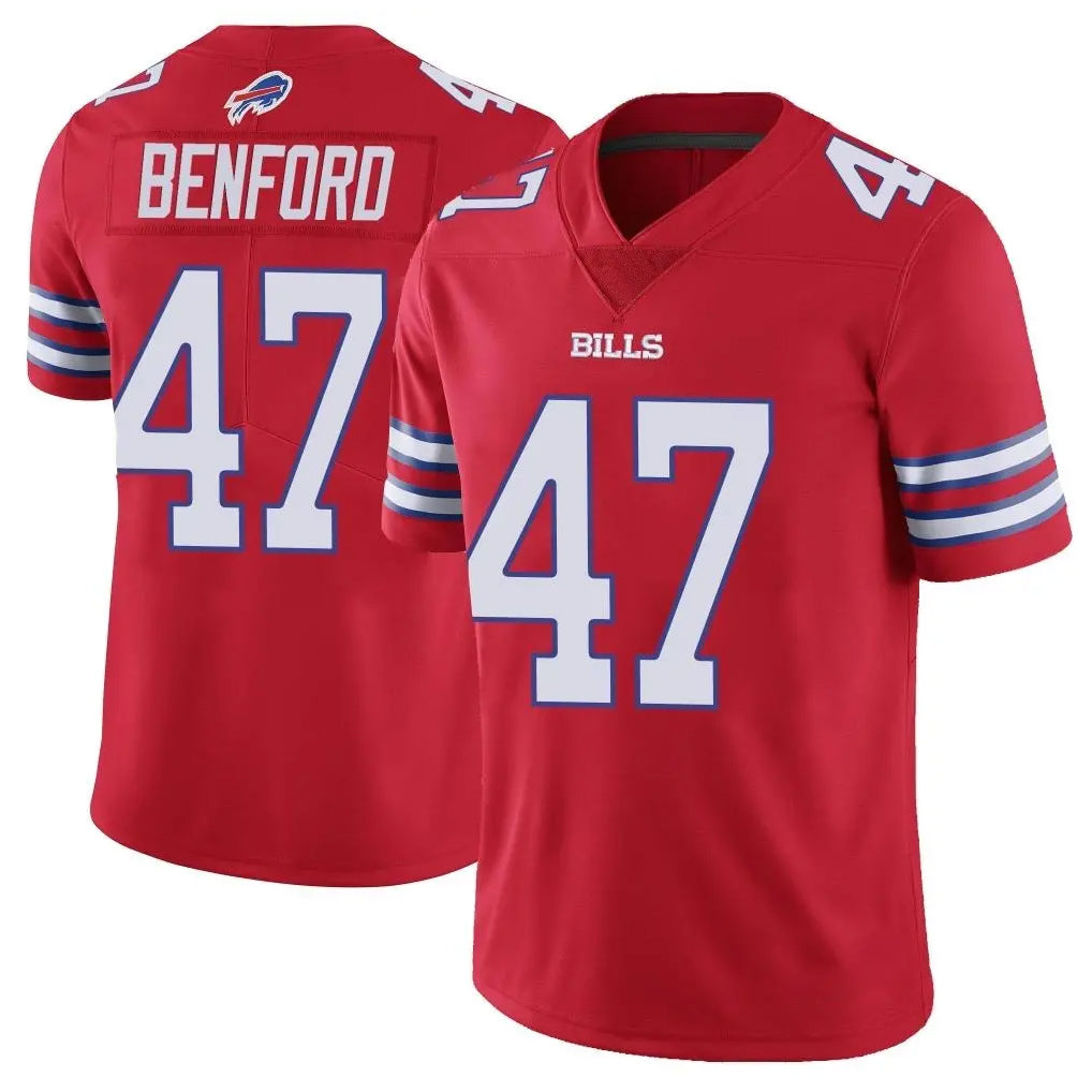 B.Bills #47 Christian Benford Player Red Vapor Untouchable Limited Ldoa Stitched Jerseys