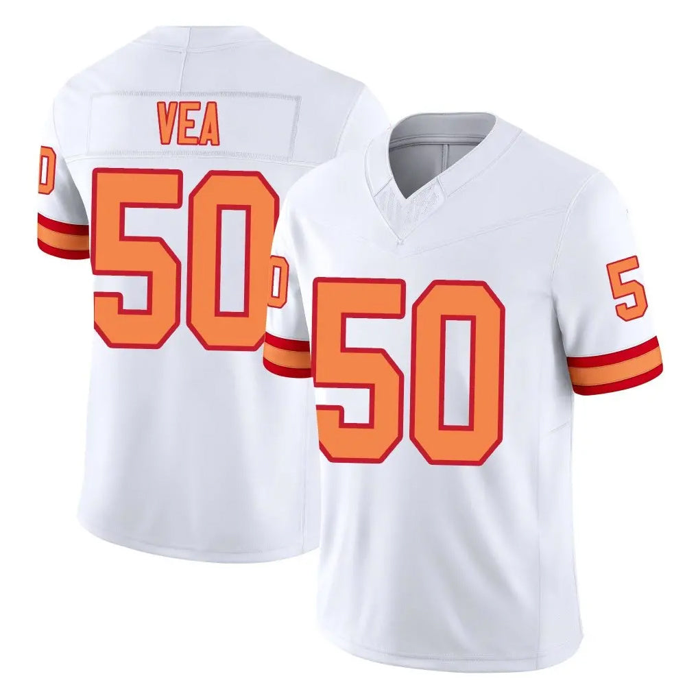 TB.Buccaneers #50 Vita Vea Player White Limited '76 Vapor F.U.S.E. Home Game Ldoa Stitched Jerseys