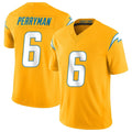 LA.Chargers #6 Denzel Perryman Player Gold Limited Vapor F.U.S.E. Home Game Ldoa Stitched Jerseys