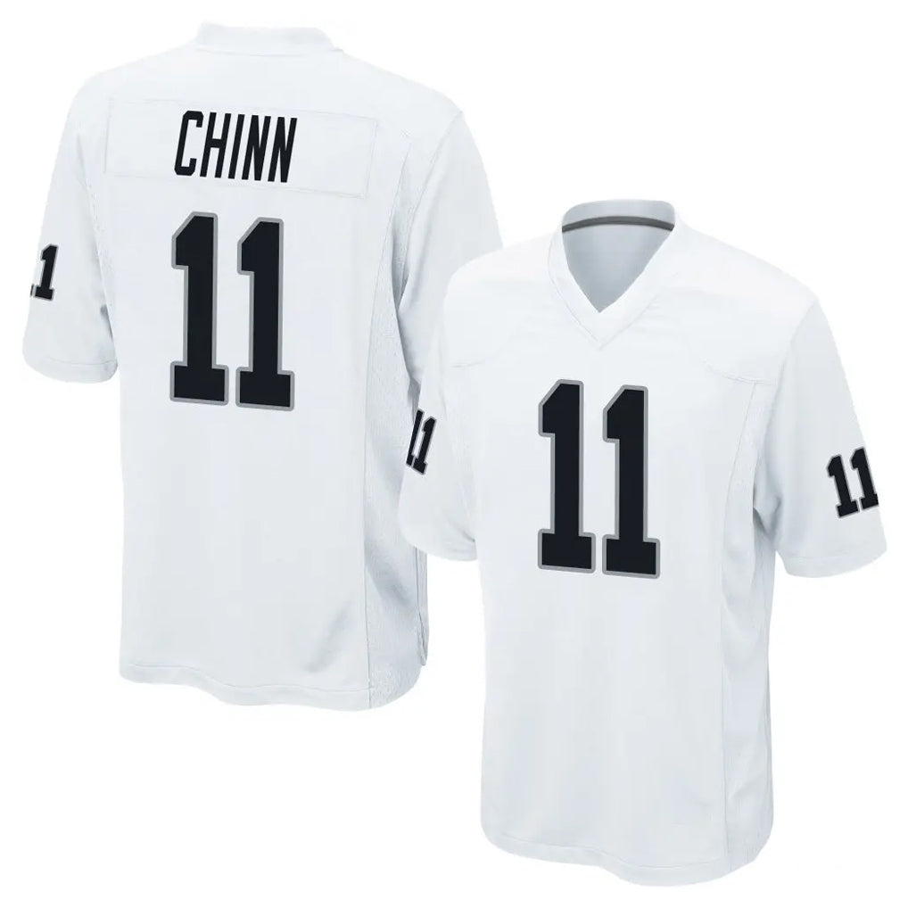 LV.Raiders #11 Jeremy Chinn Player White Home Game Ldoa Stitched Jerseys