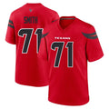H.Texans #71 Braden Smith Player Red Alternate Home Game Ldoa Stitched Jerseys