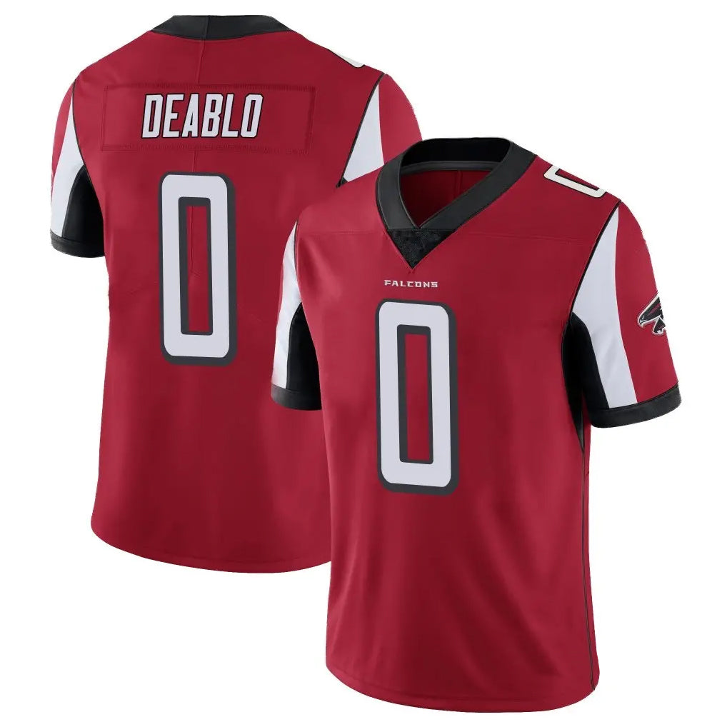 A.Falcons #0 Divine Deablo Player Red Color Vapor Untouchable Limited Home Game Ldoa Stitched Jerseys