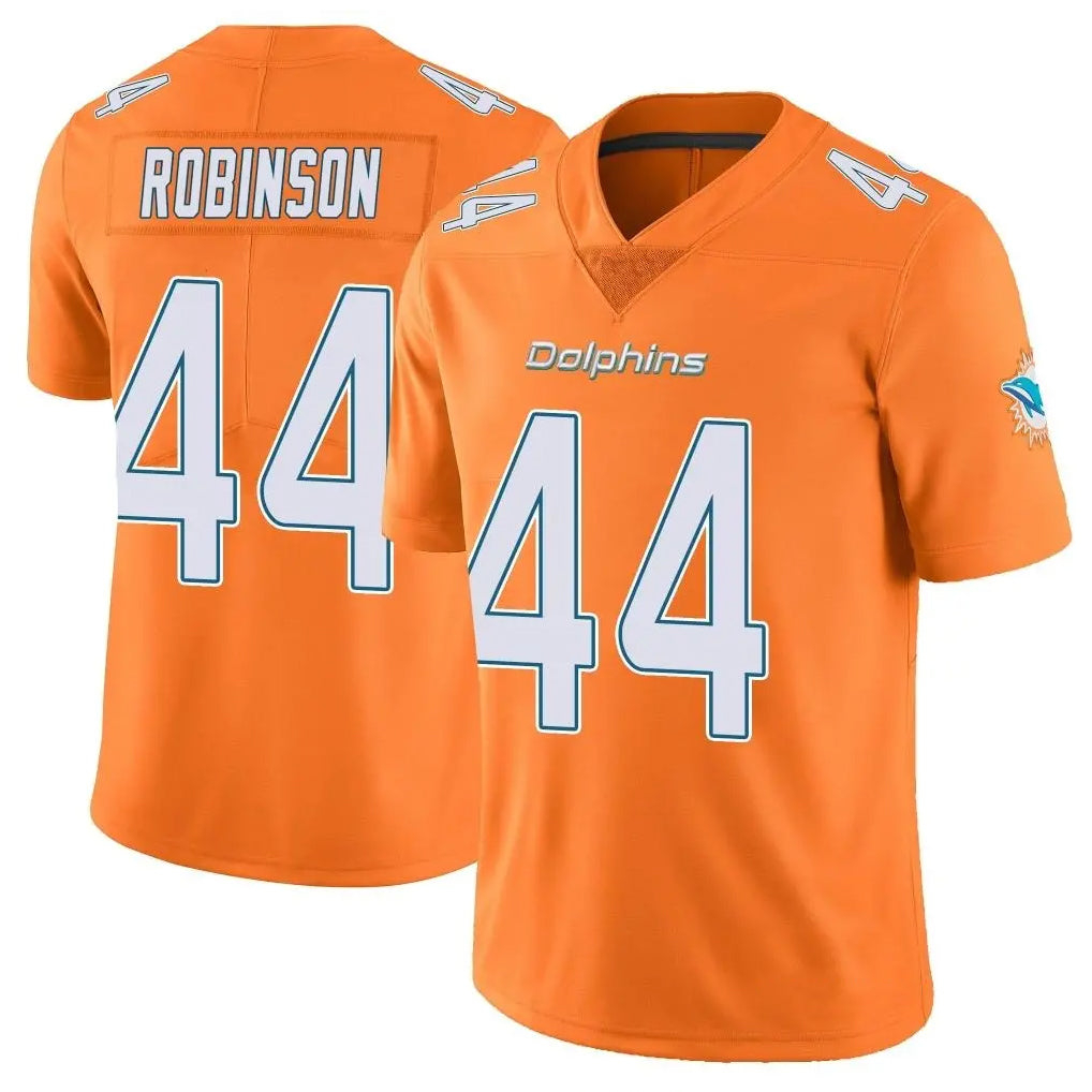 M.Dolphins #44 Chop Robinson Player Orange Limited Home Game Ldoa Stitched Jerseys