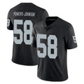 LV.Raiders #58 Jackson Powers-Johnson Player Black Limited Vapor Untouchable Home Game Ldoa Stitched Jerseys