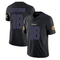 M.Vikings #18 Justin Jefferson Player Black Impact LImited Home Game Ldoa Stitched Jerseys