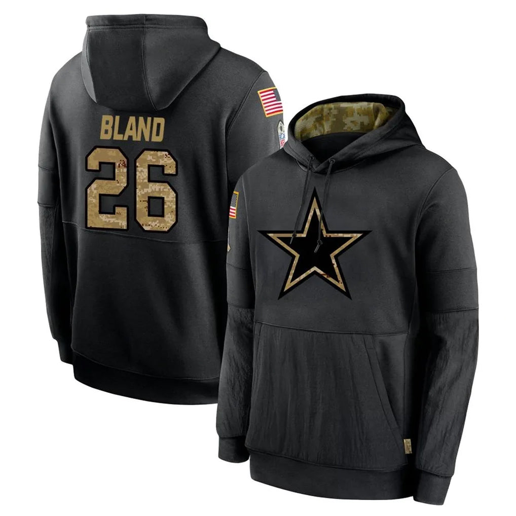 D.Cowboys #26 DaRon Bland Player Black Salute to Service Pullover Hoodies Limited Ldoa Stitched Jerseys