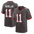 TB.Buccaneers #11 Jalen McMillan Player Pewter Alternate Home Game Ldoa Stitched Jerseys