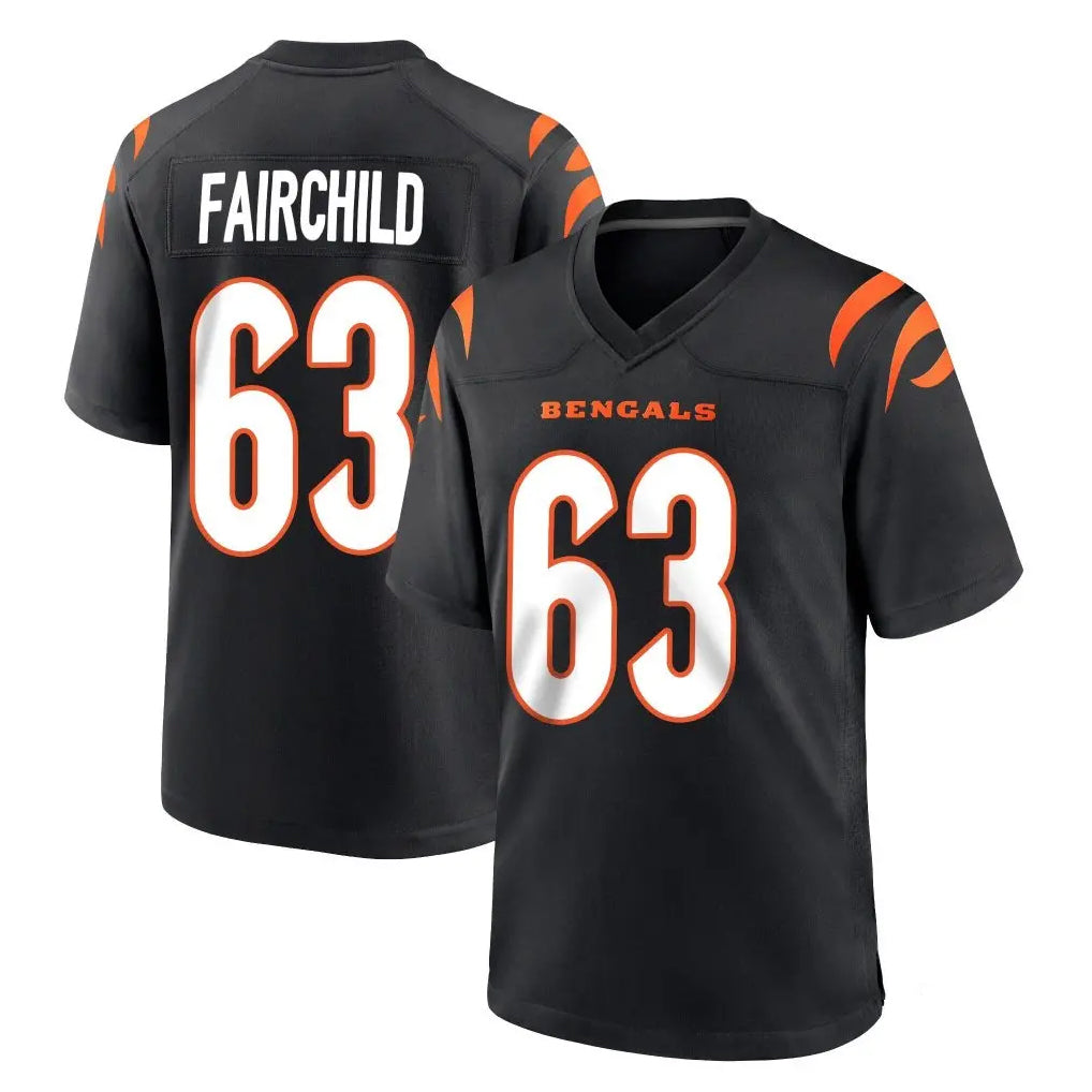 C.Bengals #63 Dylan Fairchild Player Black Home Game Ldoa Stitched Jerseys
