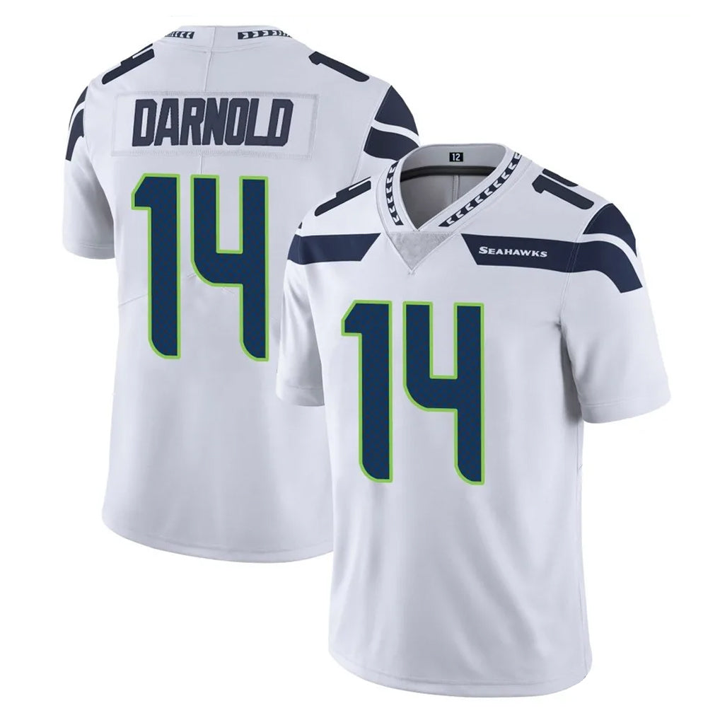 S.Seahawks #14 Sam Darnold Player White Limited Vapor Untouchable Home Game Ldoa Stitched Jerseys