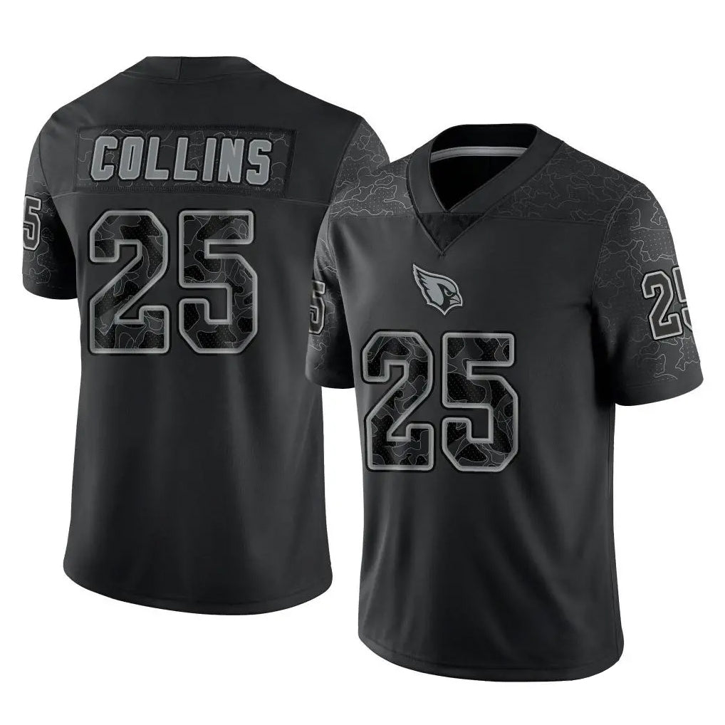 A.Cardinals #25 Zaven Collins Player Black RFLCTV Limited Home Game Ldoa Stitched Jerseys