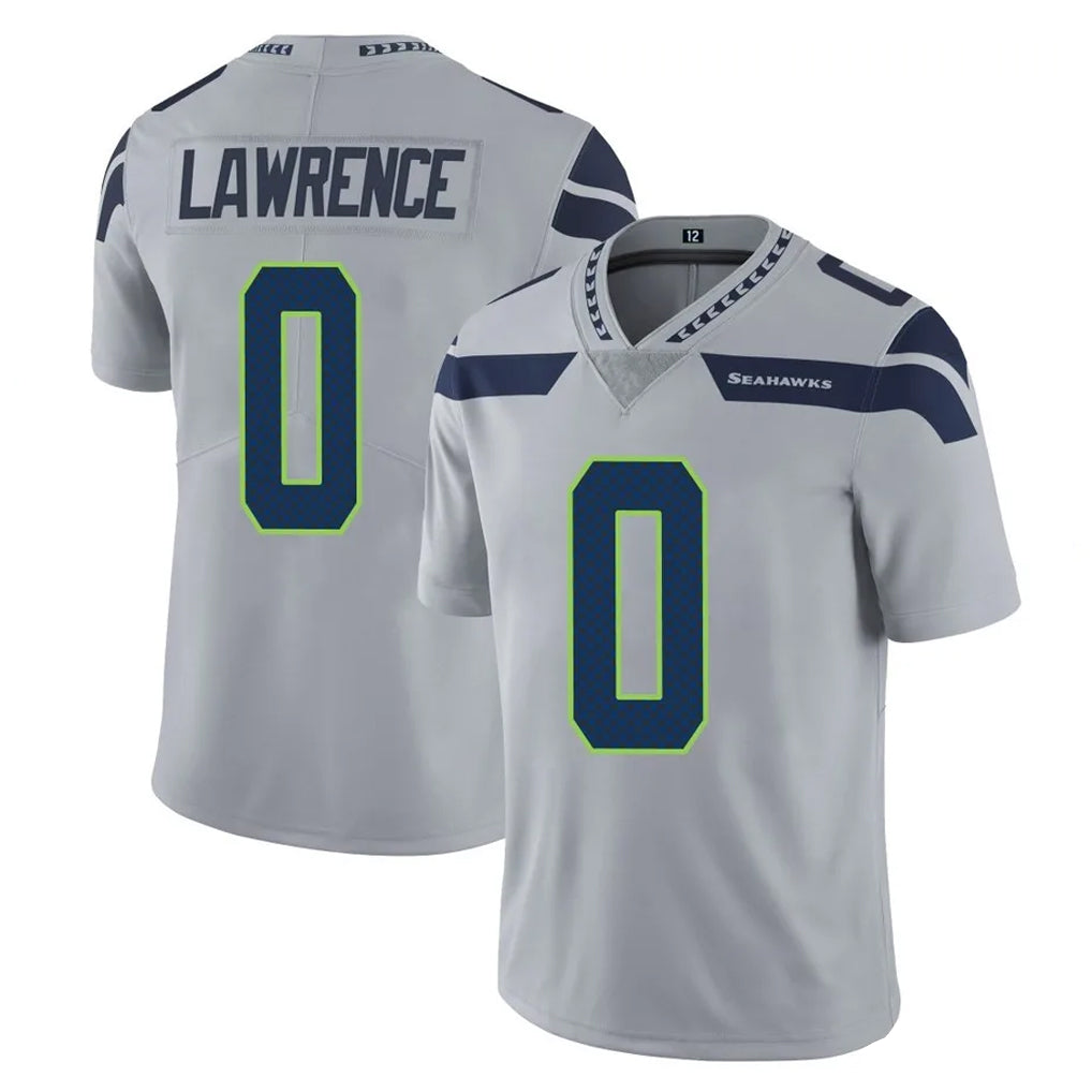 S.Seahawks #0 DeMarcus Lawrence Player Gray Limited Vapor Untouchable Home Game Ldoa Stitched Jerseys