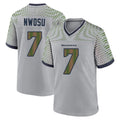 S.Seahawks #7 Uchenna Nwosu Player Grey 2025 Rivalries Collection Home Game Ldoa Stitched Jerseys