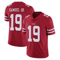 SF.49ers #19 Deebo Samuel Sr. Player Red Limited Vapor Untouchable Home Game Ldoa Stitched Jerseys