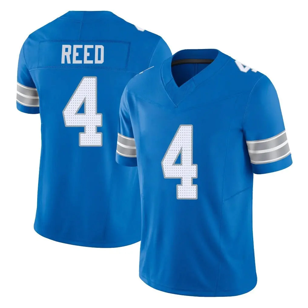 D.Lions #4 D.J. Reed Player Blue Limited Vapor F.U.S.E. Alternate Home Game Ldoa Stitched Jerseys
