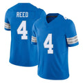 D.Lions #4 D.J. Reed Player Blue Limited Vapor F.U.S.E. Alternate Home Game Ldoa Stitched Jerseys