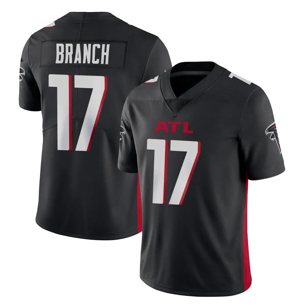 A.Falcons #17 Zachariah Branch Player Black Vapor Untouchable Limited Home Game Ldoa Stitched Jerseys