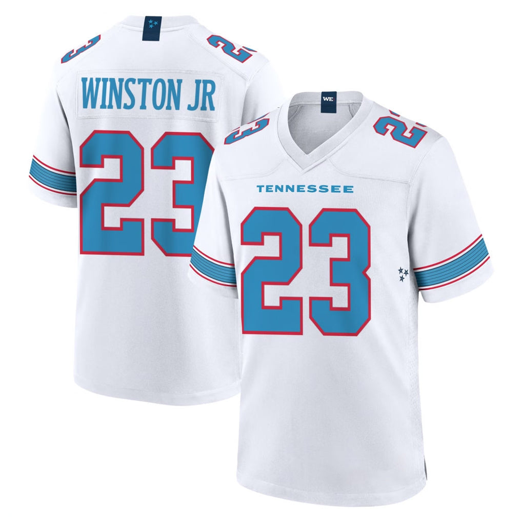 T.Titans #23 Kevin Winston Jr. Player White 2026 Game Home Ldoa Stitched Jerseys